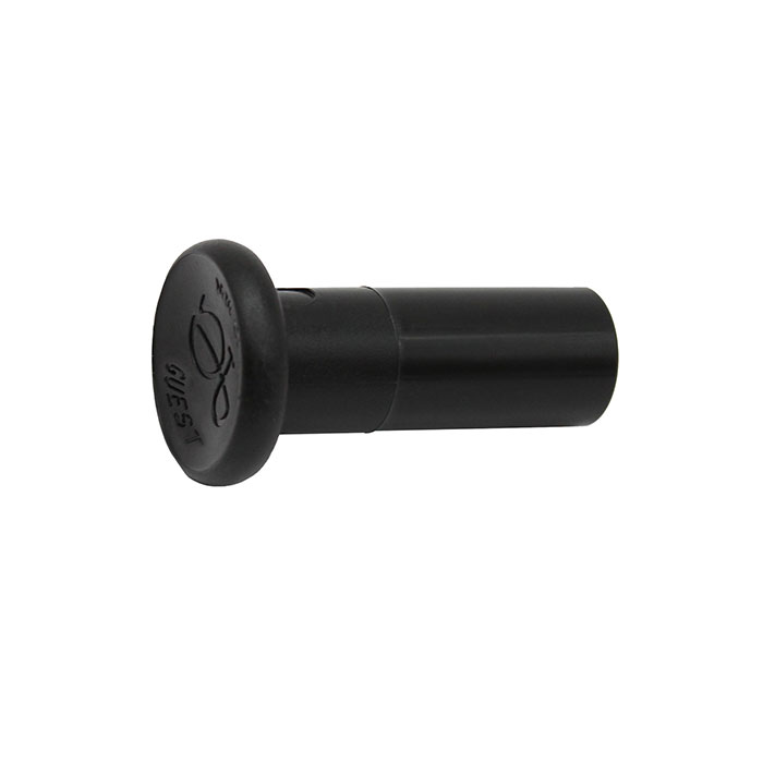 RIEGLER Verschlussstopfen POM, Stutzen 18 mm, Farbe schwarz