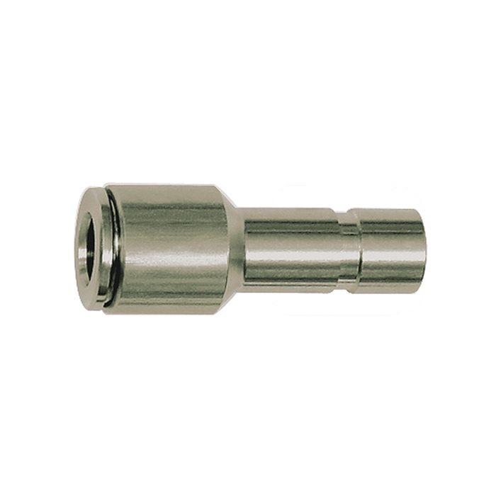 RIEGLER Gerade Steckverbindung, Stecknippel 10 mm, red., für Schlauch-Ø 8