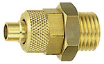 RIEGLER Straight screw-in fitting, M5 o., for hose 5/3 mm, Brass