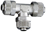 RIEGLER T-connection, for hose 5/3 mm, AF 8, nickel-plated brass