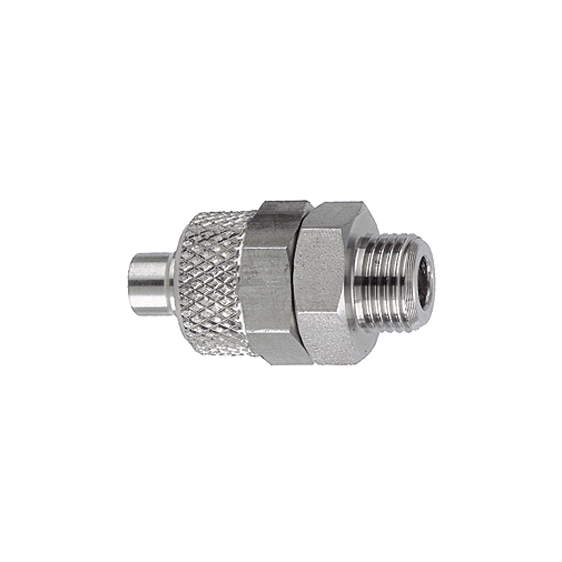 RIEGLER Straight screw-in fitting, G 1/8 o., for hose 8/6 mm, AF 14