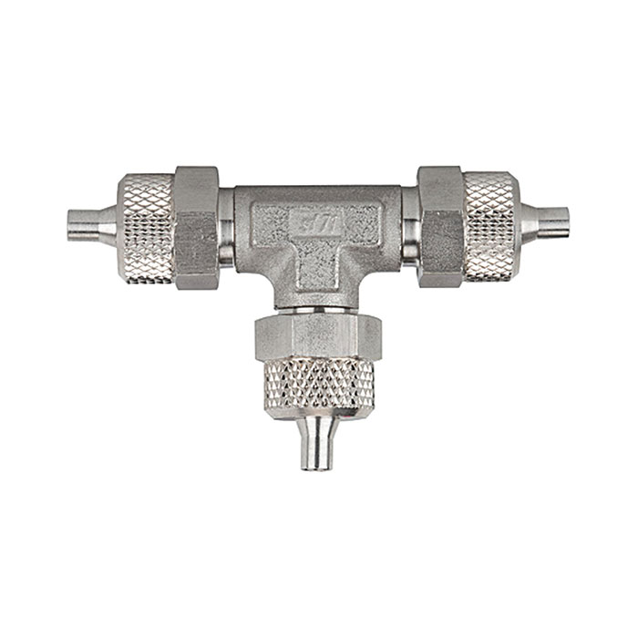 RIEGLER T-connection, for hose 8/6 mm, Stainless steel 1.4571