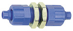 RIEGLER Bulkhead connector with mounting nuts, M10x1, for hose 6/4, POM
