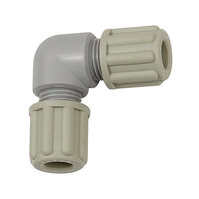RIEGLER Angled hose fitting, for hose 9/12 mm, PA