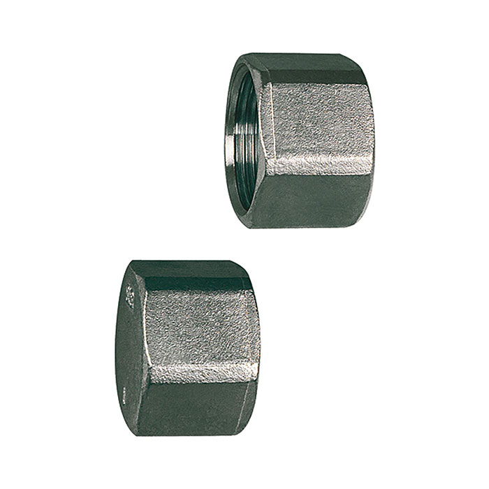 RIEGLER Closing cap, Octagonal, G 1 1/2, AF 56, Stainless steel 1.4408