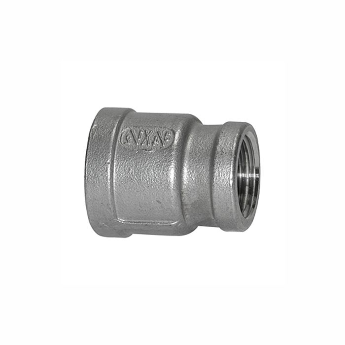 RIEGLER Reducing sleeve, round, G 1/2 i., G 3/8 i., Stainless steel