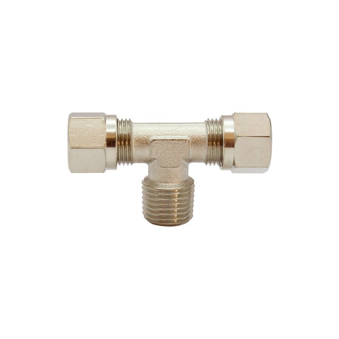 RIEGLER T screw-in fitting, R 1/4 o., Pipe exterior Ø 6 mm