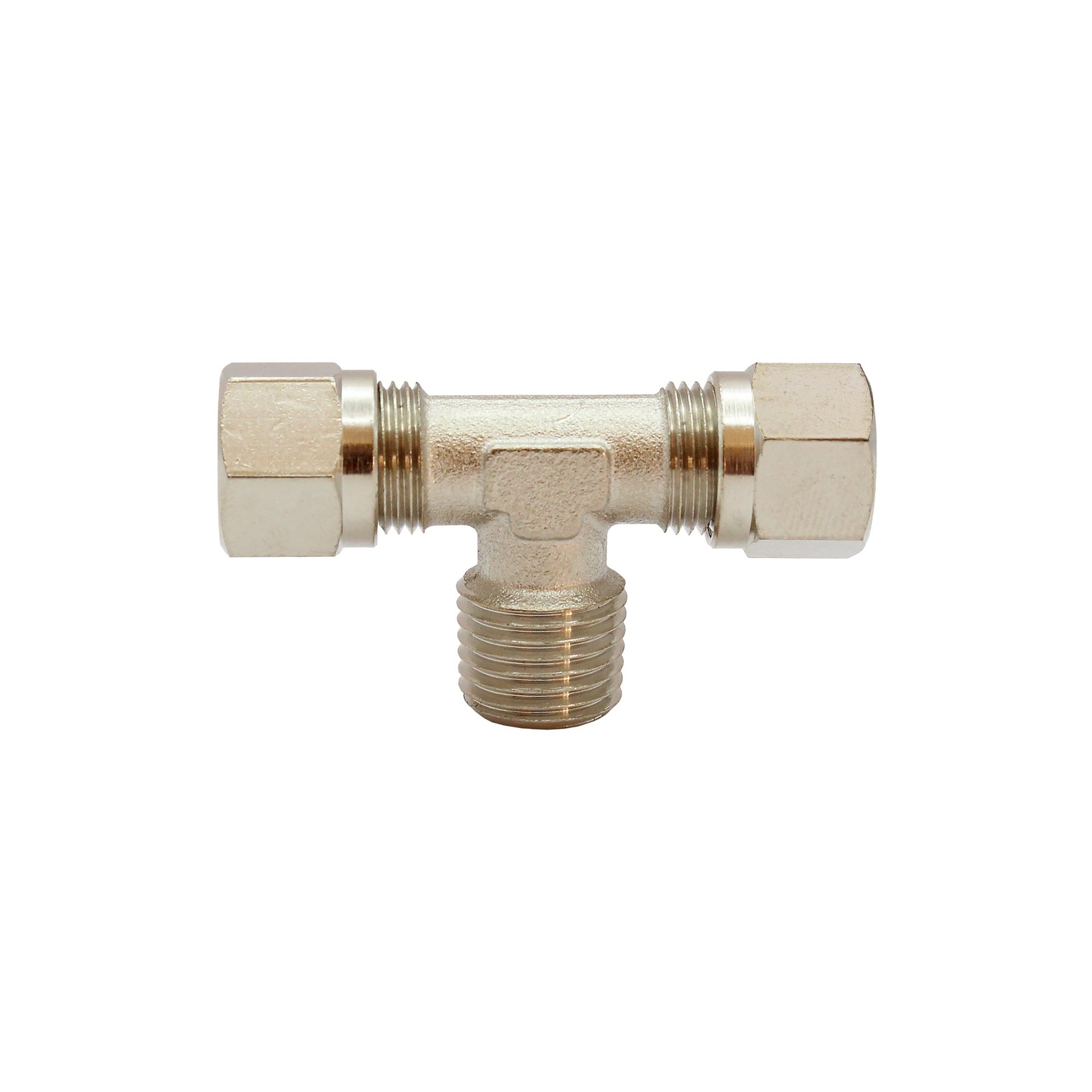 RIEGLER T screw-in fitting, R 3/8 o., Pipe exterior Ø 8 mm