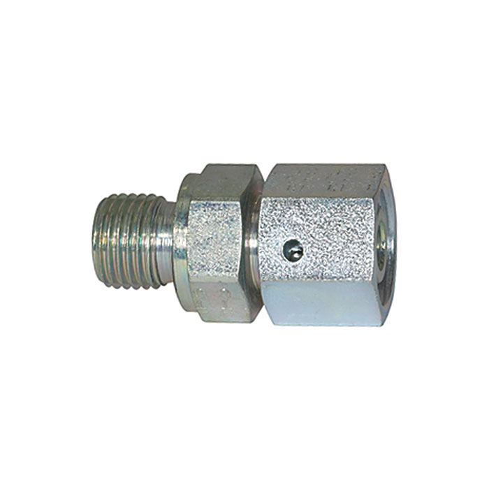 RIEGLER Adjustable straight screw-in fitting, G 1/2, galvanised steel