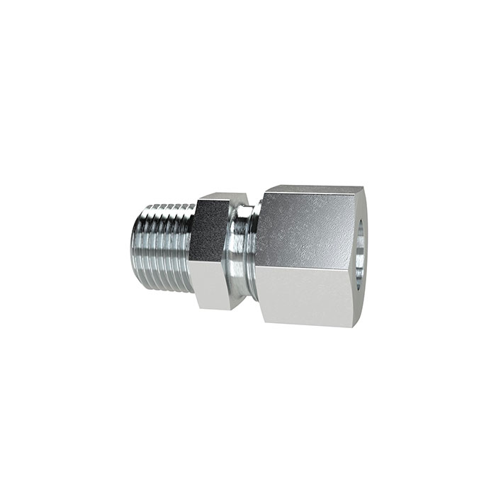 RIEGLER Gerade Einschraubverschraubung, R 1/8 a., Rohr-Ø 4, Stahl verz.
