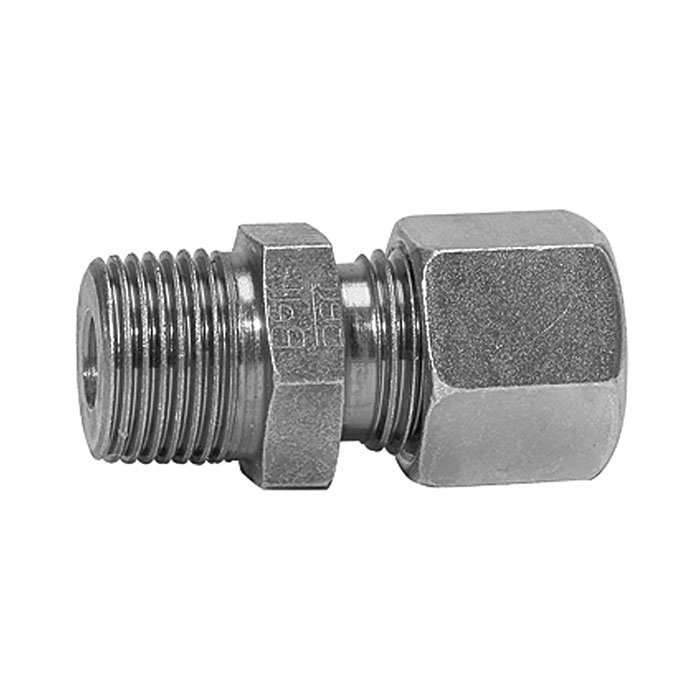 RIEGLER Straight screw-in fitting, R 3/8 o., Pipe exterior Ø 6 mm
