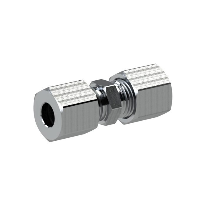 RIEGLER Straight fitting, Pipe exterior Ø 15 mm, galvanised steel
