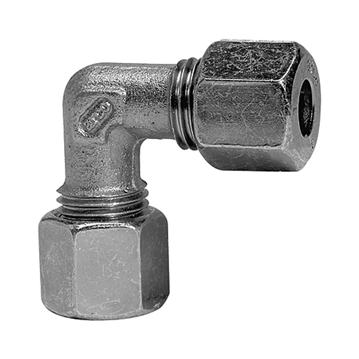 RIEGLER Angled fitting, Pipe exterior Ø 15 mm, galvanised steel