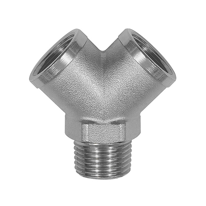 RIEGLER Verteiler, 2fach, R 1/4 AG, Abgänge 2 x G 1/4 IG, Messing vern.