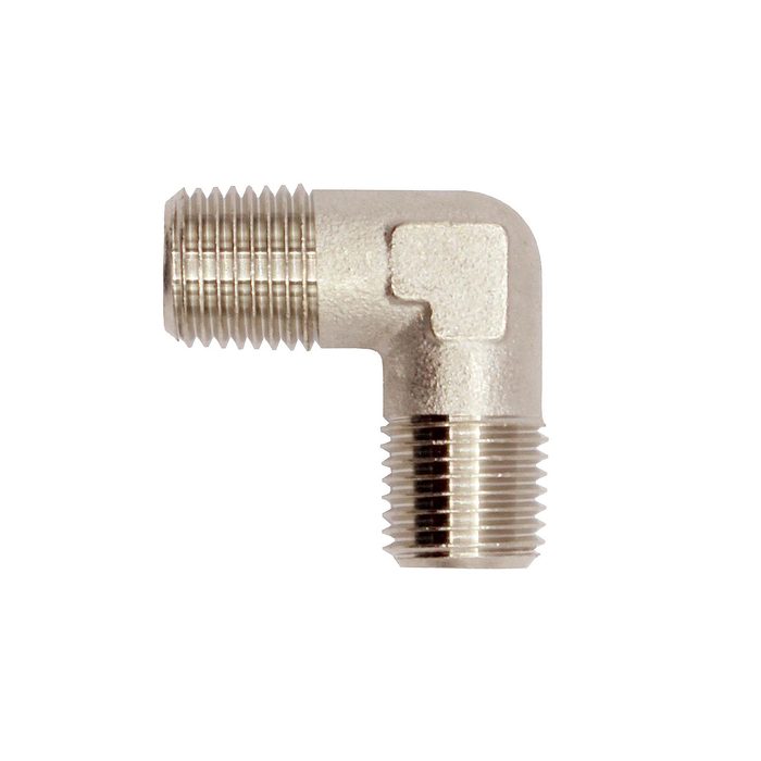 RIEGLER Angled piece, ET/ET, R 1/4, AF 13, nickel-plated brass