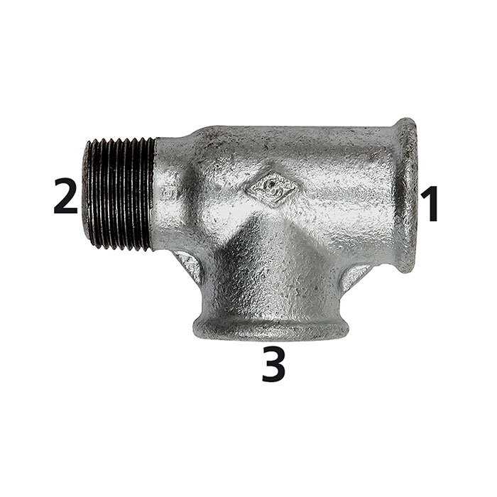 RIEGLER T-piece 134 IT/IT/ET, Rp 1 1/4 i., R 1 1/4 o., Rp 1 1/4 i.