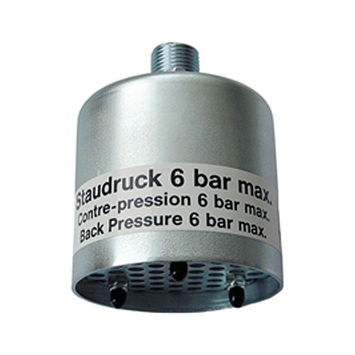 RIEGLER High performance silencer, G 1/2, Supply pressure max. 6 bar