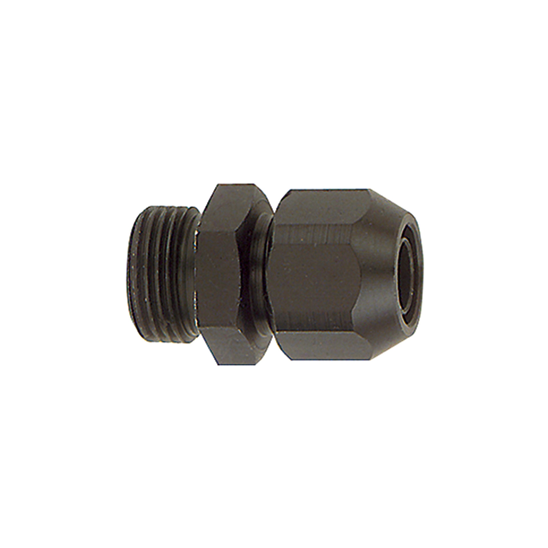 RIEGLER Screw-in fitting, Aluminium, for PVC braided hose 16x10, G 1/4
