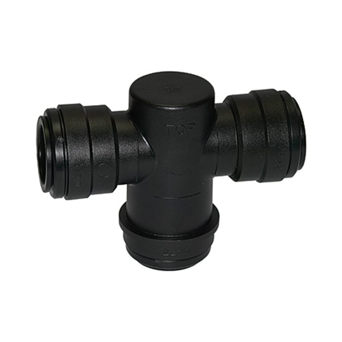 RIEGLER Water separator, for pipe exterior Ø 22 mm, POM
