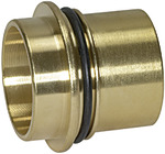 RIEGLER Water separator, for pipe exterior Ø 28 mm, brass