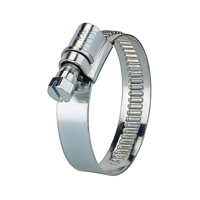 RIEGLER Worm thread hose clamp, Steel bright galvanised (W1)