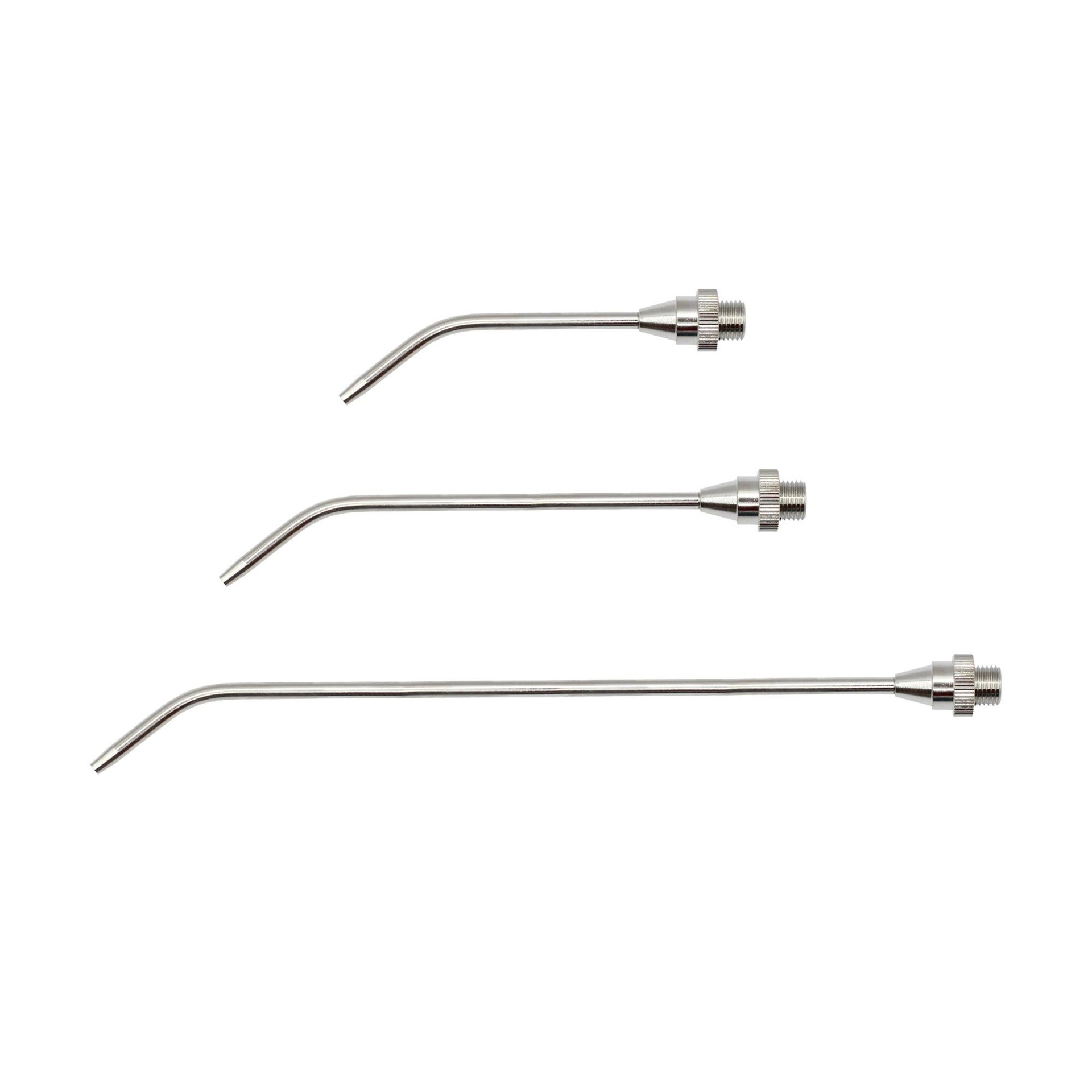 RIEGLER Verlängerungsdüse, Bohrung 3,0 mm, MS vern., 100 mm lang gebogen