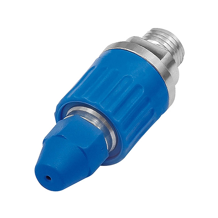RIEGLER Pressure control nozzle, Connection M12x1,25, Aluminium / POM