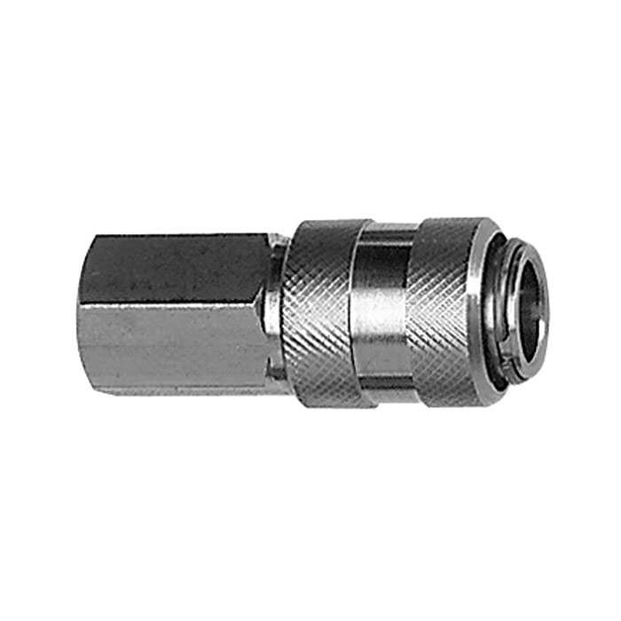 RIEGLER Quick-connect coupling I.D. 7.8, St. steel 1.4305, G 1/2 IT