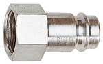 RIEGLER Nipple for I.D. 10, Hardened / nickel-plated steel, G 1/2 IT