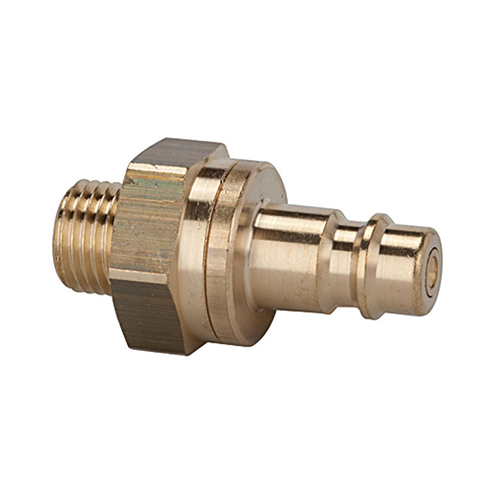 RIEGLER Nipple for I.D. 7.2 - 7.8, locking on both sides, Brass, G 3/8 ET