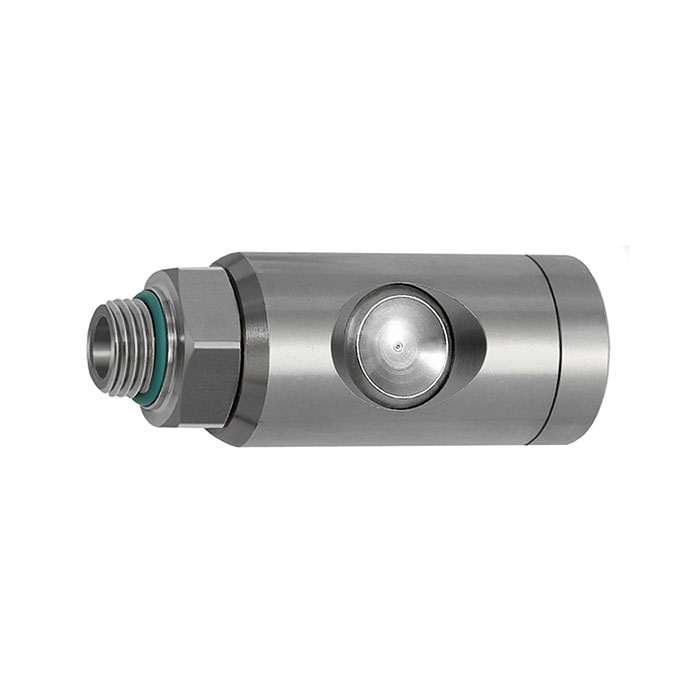 RIEGLER Pushbutton safety coupling I.D. 7.4, rotating, 1.4404, G 1/2 ET