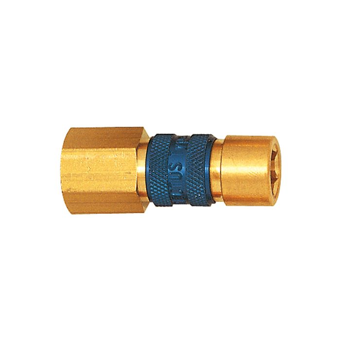 RIEGLER Captive quick-connect coupling I.D. 5, G 1/8 IT, brown