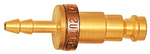 RIEGLER Captive plug-in connector I.D. 5, Sleeve I.D. 6, brown