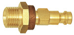 RIEGLER Captive nipple I.D. 5, Bright brass, G 1/8 ET, brown