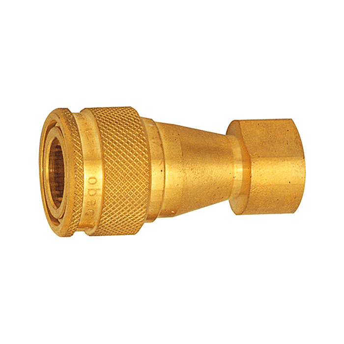 RIEGLER Hydraulic coupling lock on both sides, Brass, G 3/8 IT, I.D. 7.5
