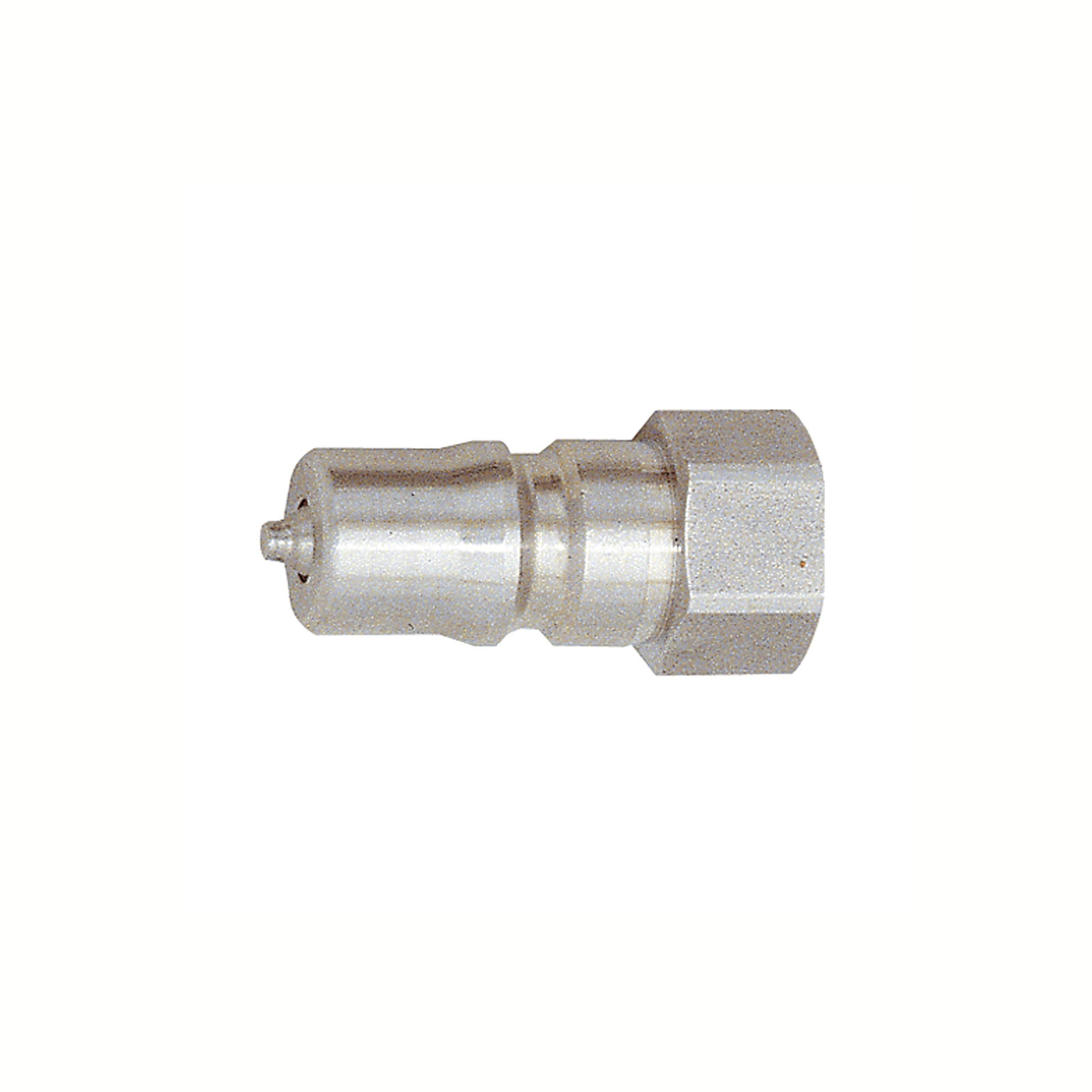 RIEGLER Verschlussnippel beidseitig absperr., ES 1.4305, G 1/4 IG, NW 6,3