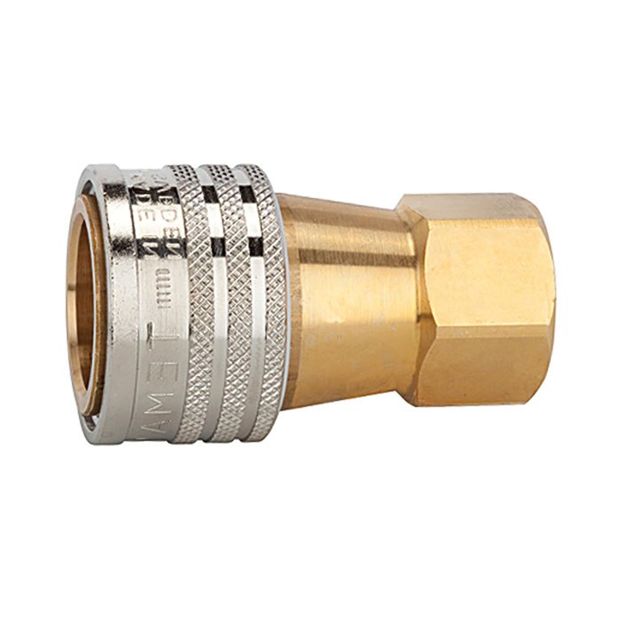 RIEGLER Hydraulic coupling, Series A, I.D. 13, Brass, G 1/2 IT