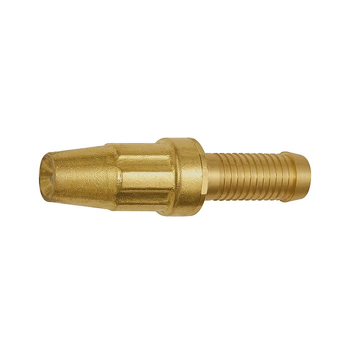 RIEGLER GEKA spray nozzle with hose connector, bright brass, I.D. 19