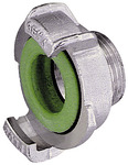 RIEGLER GEKA threaded piece, rigid, Stainless steel, G 1 exterior