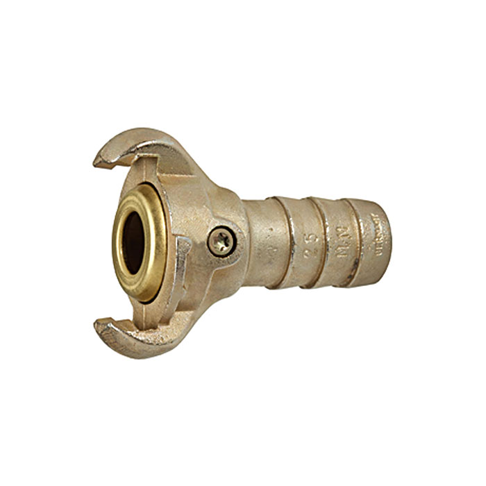 RIEGLER Jaw coupling with hose connection, I.D. 13 (1/2") with brass seal