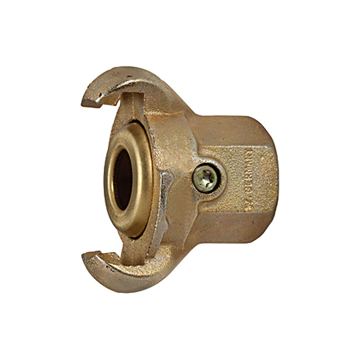 RIEGLER Jaw coupling with interior thread, G 1, with brass seal