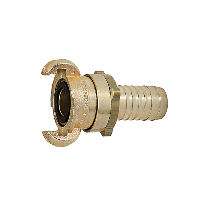 RIEGLER Safety jaw coupling with hose connection, I.D. 25 (1"), DN 19