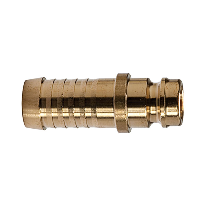 RIEGLER Tempered plug-on connector DN 9, Brass, Hose connection 13 mm