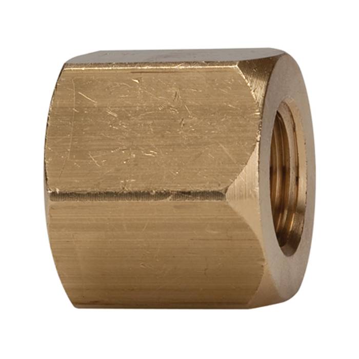 RIEGLER Bushing, exterior hexagonal, reducing, G 3/4 i., M14x1.5 i. Brass