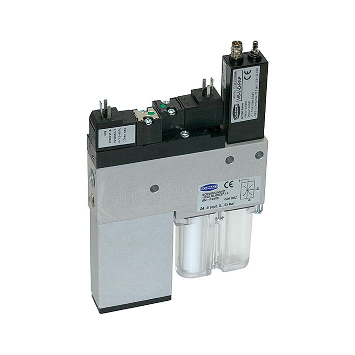 RIEGLER Compact ejector »CP«, Digital vacuum switch, Nozzle size 2.5 mm