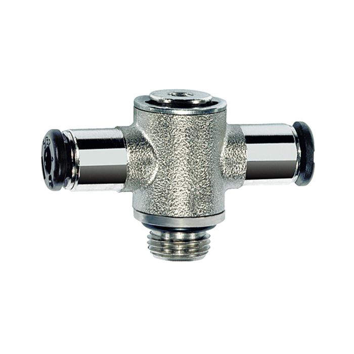 RIEGLER Push-in T-fitting »click-clock«, rotating, G 1/4 o.