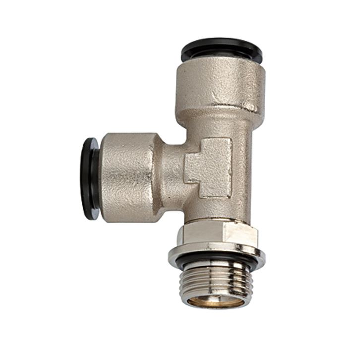 RIEGLER Push-in T-fitting »click-clock«, rotating, G 3/8 o.