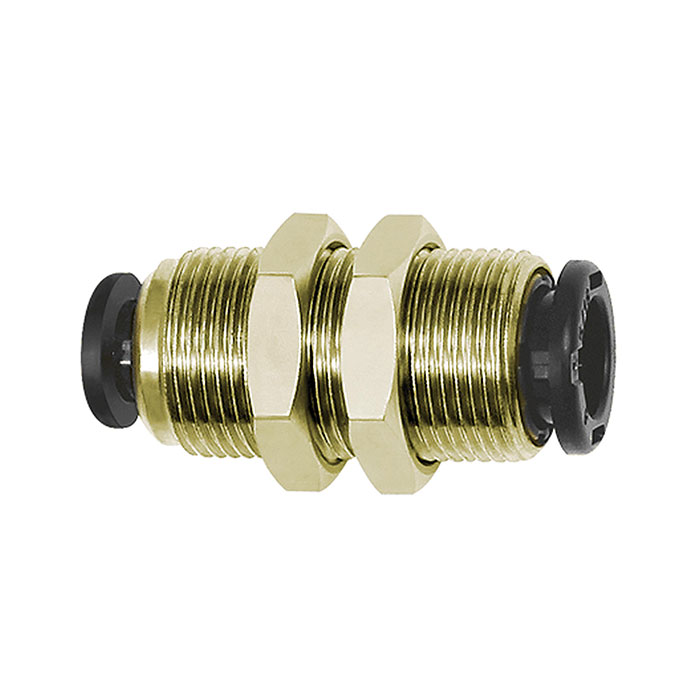RIEGLER Straight push-in bulkhead connector reducing »click-clock«, M17x1