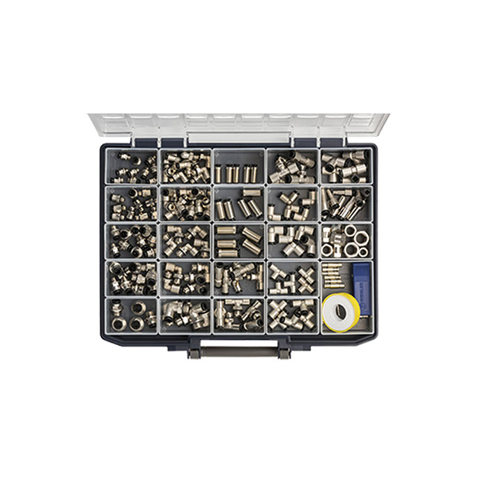 RIEGLER Sortimentsbox Schnellsteckverbindungen »click-clock«