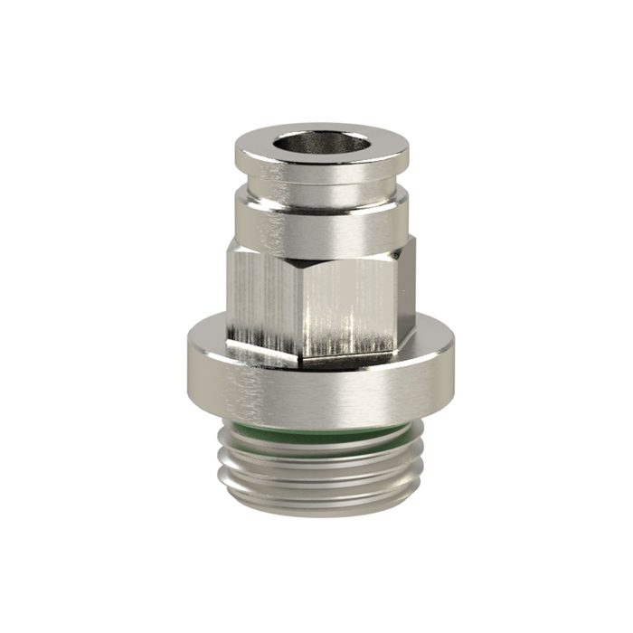 RIEGLER Straight push-in fitting »metallica« M5 o., hose exterior Ø 6